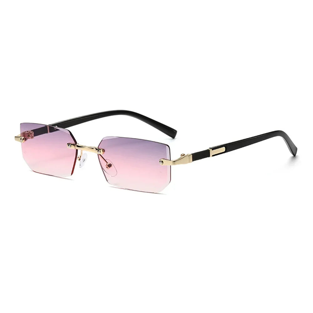 retro rimless sunglass