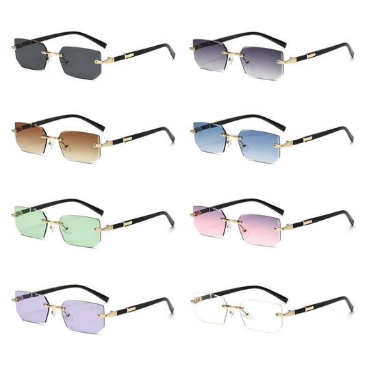 retro rimless sunglass