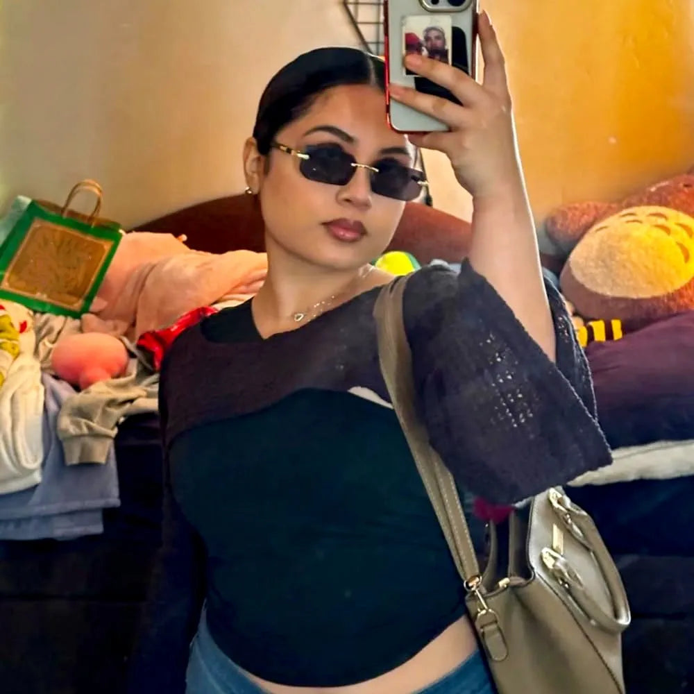retro rimless sunglass