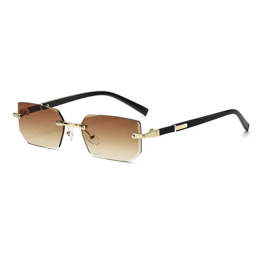 retro rimless sunglass