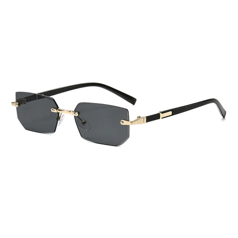 retro rimless sunglass