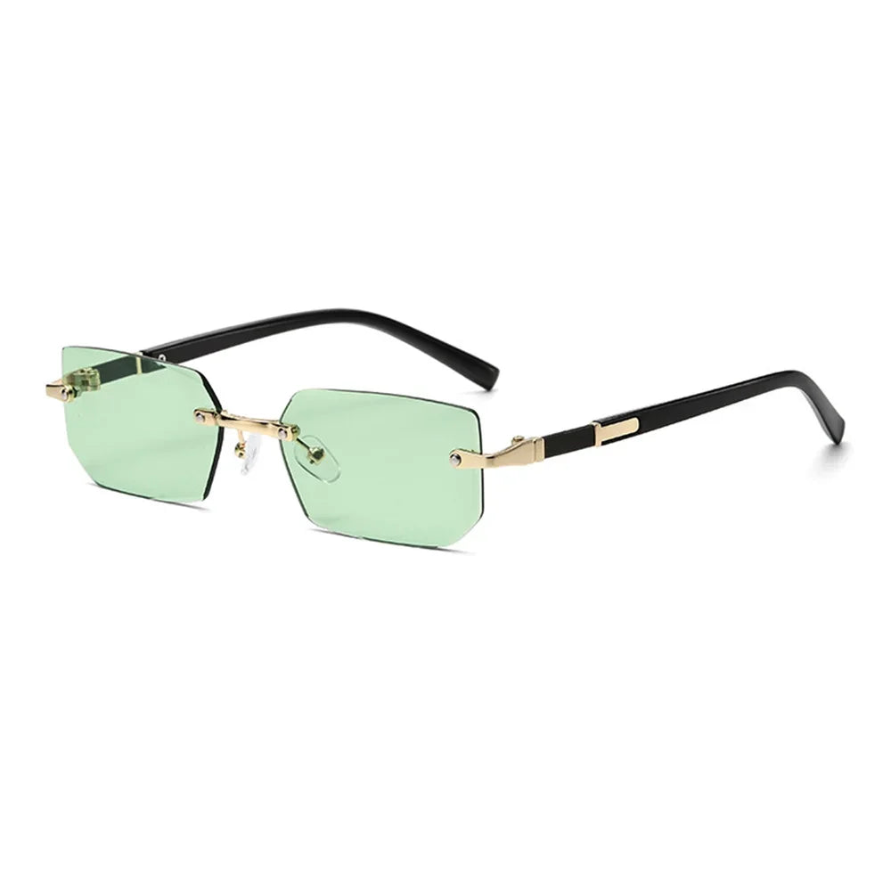 retro rimless sunglass