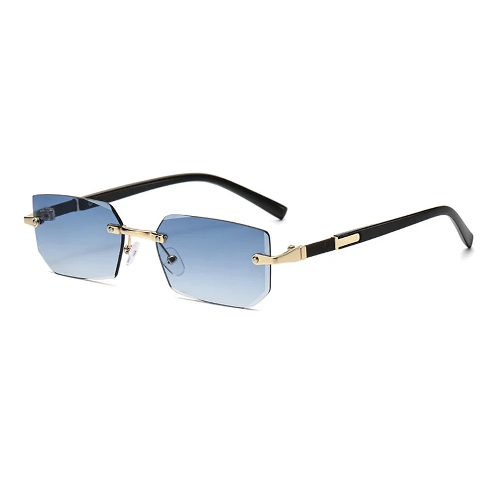retro rimless sunglass