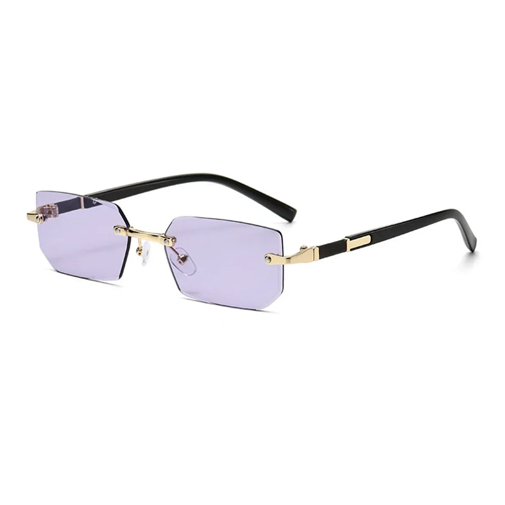 retro rimless sunglass