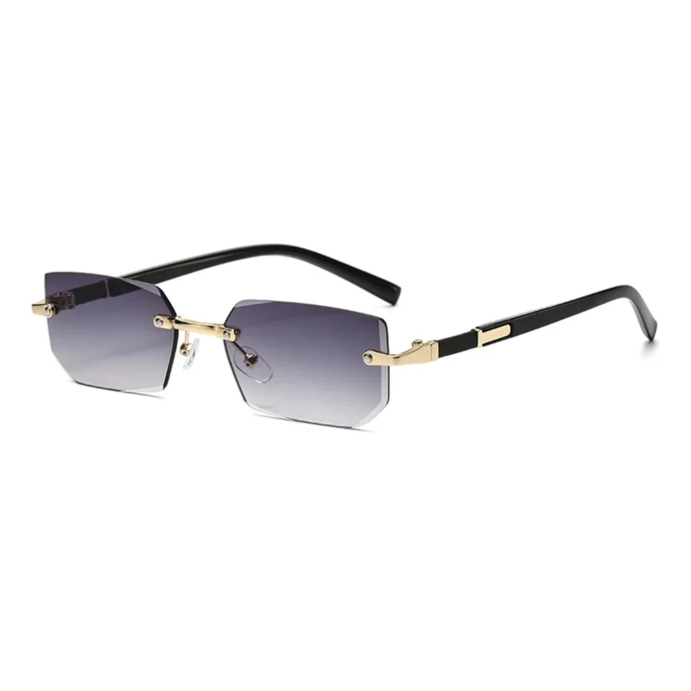 retro rimless sunglass
